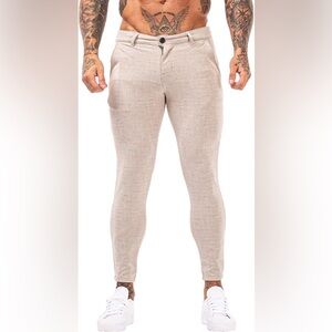 Skinny Collection Beige Skinny Fit Chinos Pants Stretch men's 32 nWOT